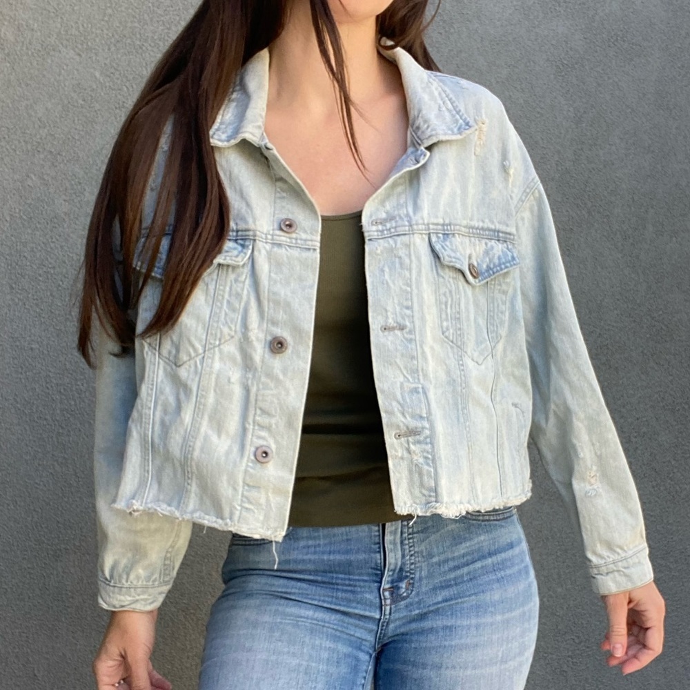Pistola cropped Jean jacket - Picture 4 of 8